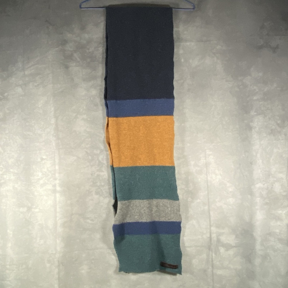 Ted Baker London Lambswool Long‎ Neck Scarf Colour Block Winter Designer 70"